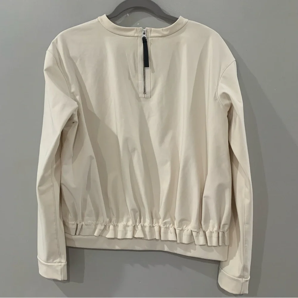 Lululemon Sweatshirt Departure Too Crewneck long Sleeve in Ghost Cream White